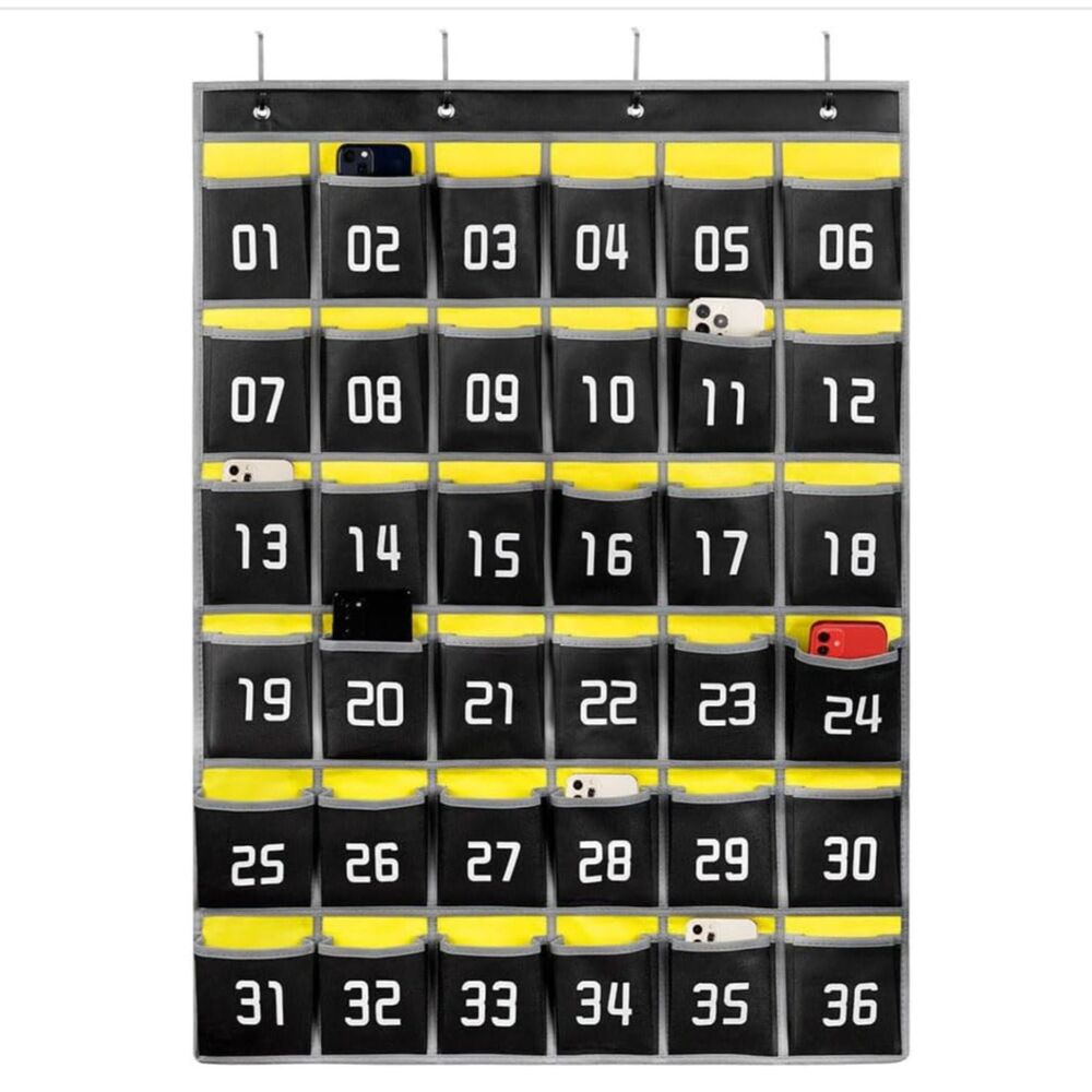 Loghot 36 Pocket Hanging Organizer Black Gray NWT Storage Organizer